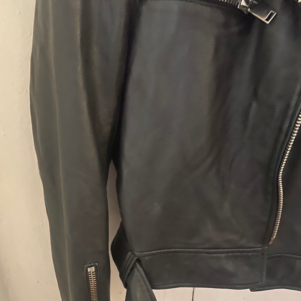Zara Leather Biker Jacket - image 3